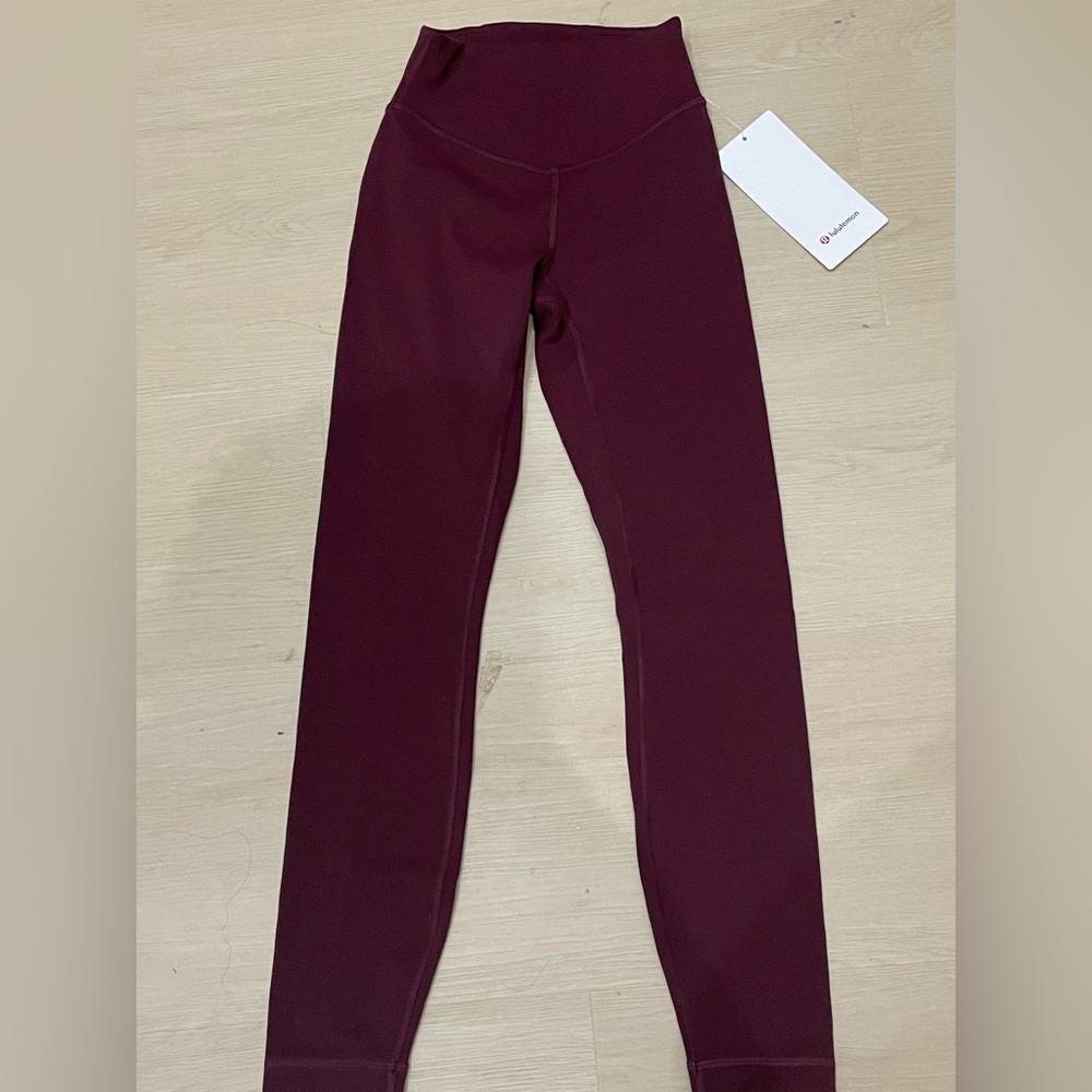 Lululemon Athletica Deep Burgundy Leggings